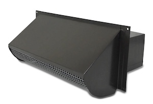 black rectangular range vent