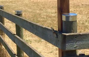Log Post End Cap - Galvanized - 3 Inch 