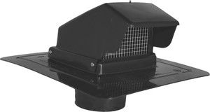 Thick Plastic Roof Vent with Damper and Screen (4 Inch) Group