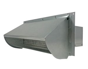 Wall Vent - Metal - 3.25 x 10 with Magnet, Damper, and Screen 