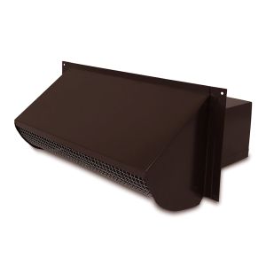 Wall Vent - Brown - 3.25 x 10 with Damper and Screen 