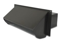 Wall Vent - Black - 3.25 x 10" with Magnet, Screen
