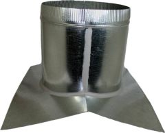 Saddle Roof Base - Galvanized - 4 Inch 