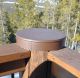 Log Post End Cap - Brown - 8 Inch