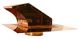 Roof Vent - Dampered - Copper - 10 Inch 