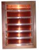 Louvered Gable Vent - Copper - 12 x 16 Inch 