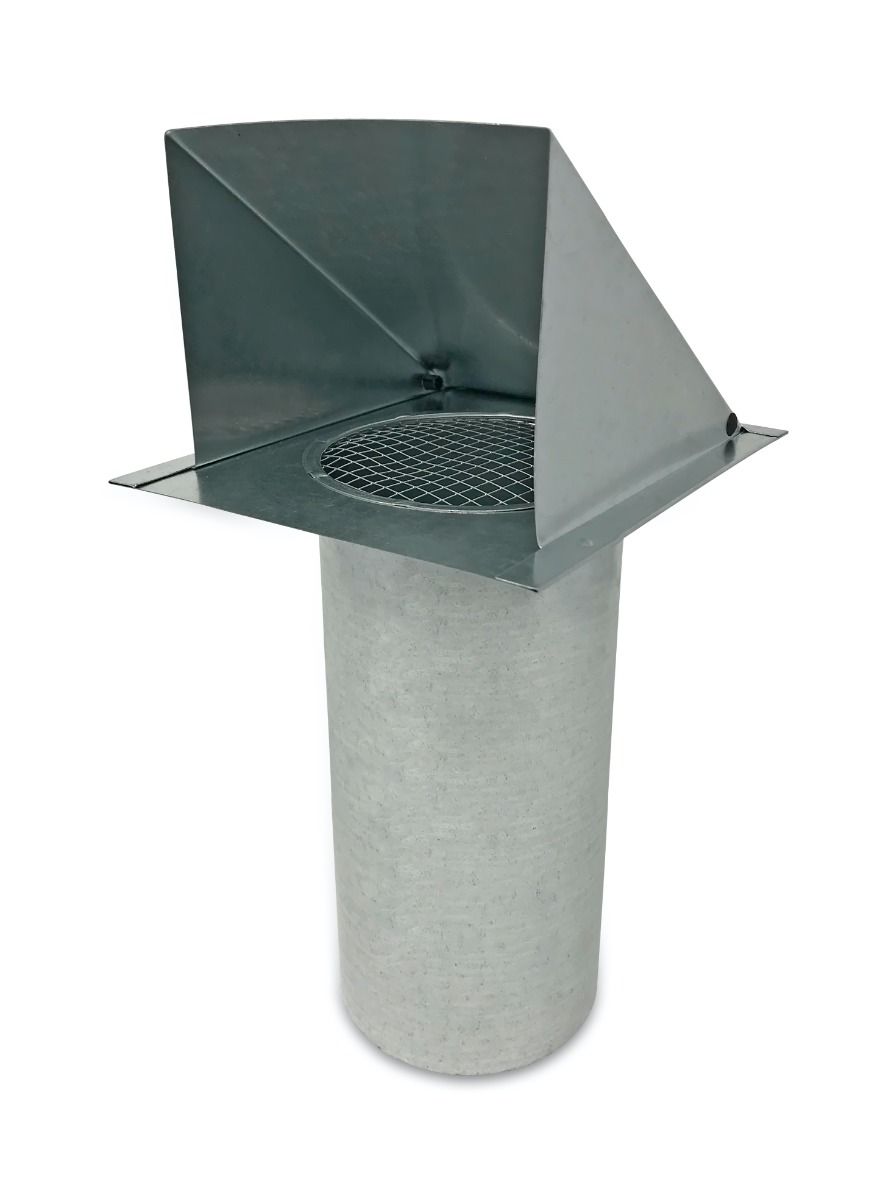 Metal Wall Vent (6 Inch) Damper And Screen (SDWVA 6) - Ducting Components