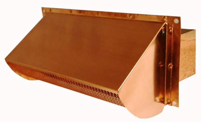 copper hooded range vent