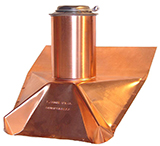 copper roof plumbing vent flange