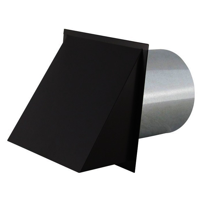 Black Painted Wall Vent Cap
