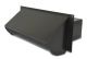 Wall Vent - Black - 3.25 x 12 Inch with Screen and Spring Damper 