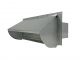 Wall Vent - Galvanized - Rectangular - 3.25 x 12 Inch with Damper and Screen 
