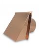 Range Vent - Copper - 6 x 10 Inch with  Damper and Screen 