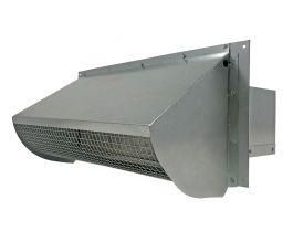 Wall Vent - Galvanized - Rectangular - 3.25 x 10 Inch with Damper and ...