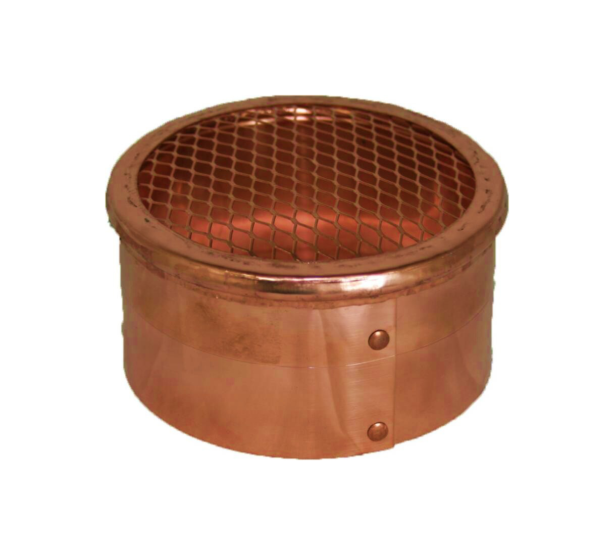 copper round eave soffit vent