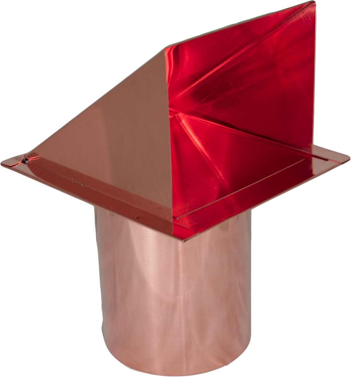 copper 4 inch dryer vent cap with damper